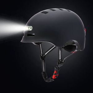 Casques de vélo Casque de vélo Llluminated Voyant d'avertissement Motos Vélo VTT Route Scooter électrique Balance Car Casco Safety Cap 230728