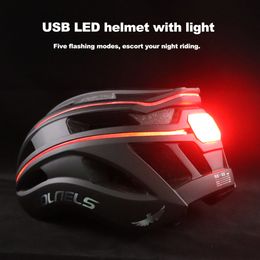 Fietshelmen Fietshelm MTB Rit Led-verlichting Race Racefiets Heren en Dames Outdoor Sport Pro Casco Bicicleta Veiligheidskap 230728