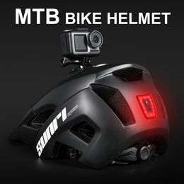 Casques de cyclisme Boler VTT Vélo de route Downhill LED Lumières Support de caméra Sport de plein air Vélo pour homme 230322