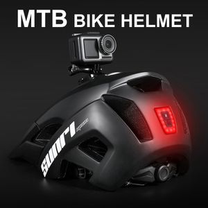 Capacetes de ciclismo BOLER MTB Capacete de downhill para bicicleta de estrada Luzes de LED Suporte para câmera ao ar livre Esporte equitação Bicicleta para homem 230614