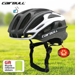 Cascos de ciclismo Cairbull Road Bike Casco para adultos Hombres Mujeres TailLight Ciclismo Cascos Ultraligero Transpirable Ventilaciones Moda Casque Cycisme 54-61 P230419