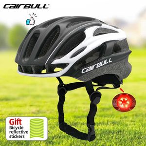 Cycling helmen Cairbull Road Bike Helmet voor volwassen mannen vrouwen achterlicht fietsen helmen ultralight ademende ventilatieopeningen mode casque cycisme 54-61 p230419