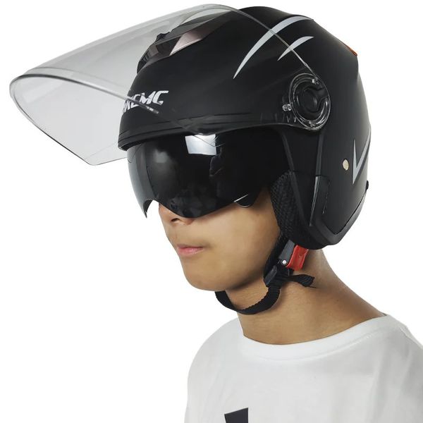 Casques de cyclisme Capacete Aberto équipement moto Casco De Seguridad vélo casque de sécurité visage ouvert Kick Scooter électrique Cascos Para 231213