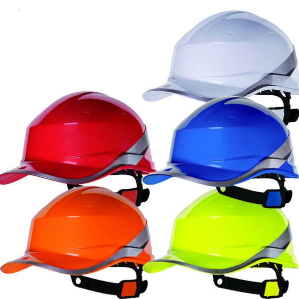 Cascos de ciclismo Diamond V Hard Hat Casco de seguridad High Hi Vis Baseball Reversib Sticker Hat L221014