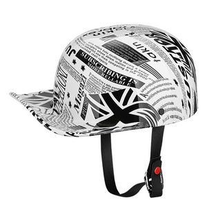 Casques de cyclisme DOT approuvé Cool été classique demi visage Moto Casque sécurité rétro Chopper Moto Scooter équitation Casque Moto Casco T221107