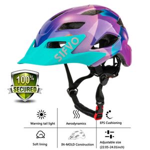 Cascling Casques exclusky enfants Bike Casque KidS Boys Red Mtb Bicycle Casque Girl Cycling Protection Sport Cap Taille 50 ~ 57 cm pour 5 ~ 13 ans Kid P230419