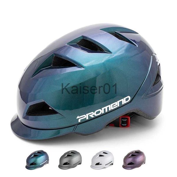 Cascos de ciclismo Casco de ciclismo a la moda con casco de motocicleta ligero usado en verano Casco fresco y cómodo para ciclismo al aire libre Hombres x0818