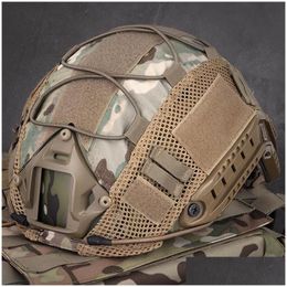 Cascos de ciclismo Casco táctico rápido Er Ejército Combate Paintball Caza militar Juego de guerra Accesorios Accesorios Drop Entrega Dhmrq