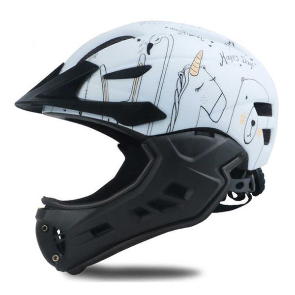 Casques de vélo FEIYU Casque de sécurité pour vélo d'équilibre pour enfants avec protège-menton Enfants Anti-impact Patinage Casque de vélo Garçons Filles Casque de vélo HKD230626