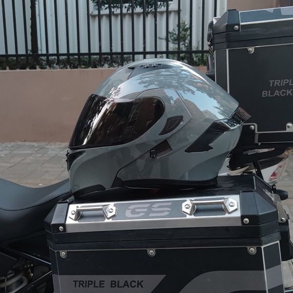 Fahrradhelme, hochklappbarer Motorradhelm, Doppellinsen-Integralhelm, hochwertige DOT-zugelassene Moto Cascos Motociclistas Capacete 230704