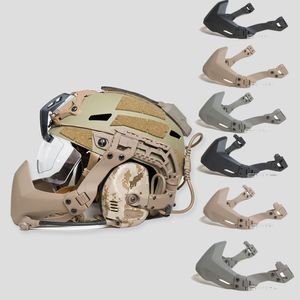 Cascos de ciclismo FMA Máscara de medio sello para equipo táctico Accesorios de casco Máscara de paintball al aire libre Casco de Airsoft del ejército Máscara plegable Casco militar 230603