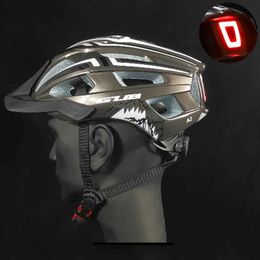 Cycling Helmets Gub A2 Mountain Road Bike Helmet Ultralight Integraal gevormde fietshelm met achterlicht USB opladen Rijhelm MTB Casco P230419