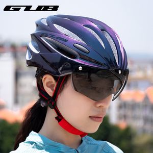 Casques de vélo GUB Casque de vélo avec lunettes magnétiques coupe-vent Vélo Bord intégré Détachable Équitation extérieure 230717