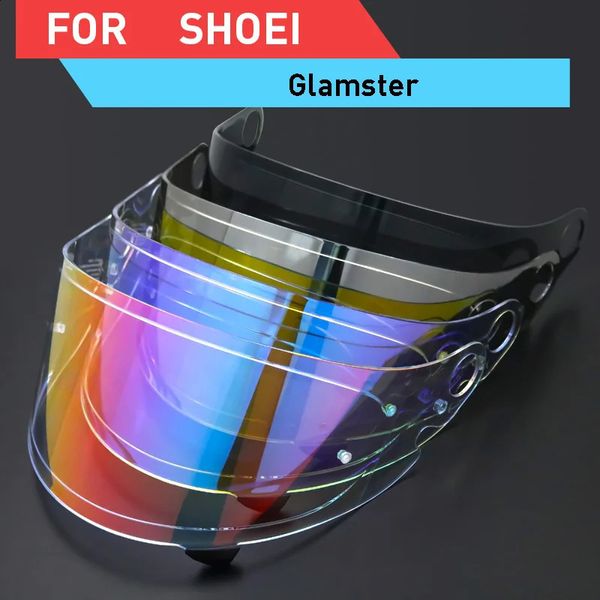 Casques de cyclisme Visière de casque pour SHOEI Glamster Full Face Moto Lentille Protection UV Bouclier imperméable Capacete 231109