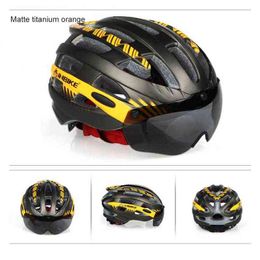 Fietsen helmen inbike mx3 fietsen helmglazen voorruit geïntegreerde unisex fiets veiligheidshoed weg mountain bike helm ridng apparatuur t220921