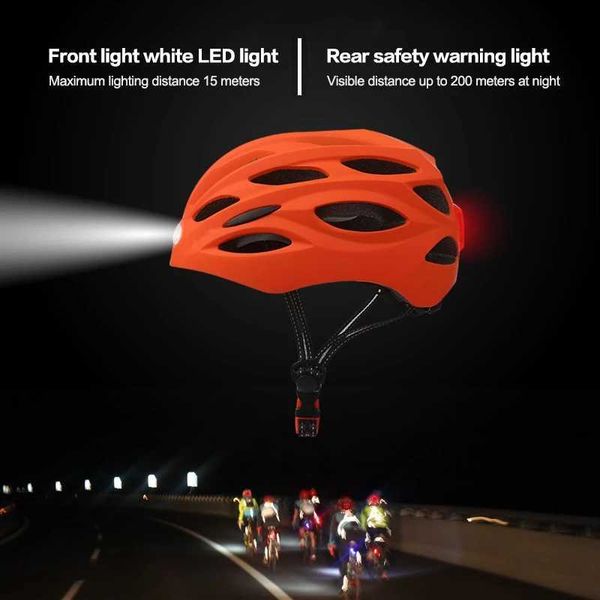 Casques de vélo Casque de vélo de cyclisme Intelligent pour homme femmes enfants casque de vélo Rechargeable USB lumière LED pour vtt vélo électrique Scooter P230419