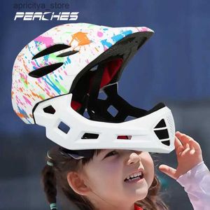 Cascling Casques Kid Cycling Casque Motocross Motocross Sports Outdoor Sécurité Sécurité Casque Detachab Enfant Motorcyc Sécurité avec feu arrière L48