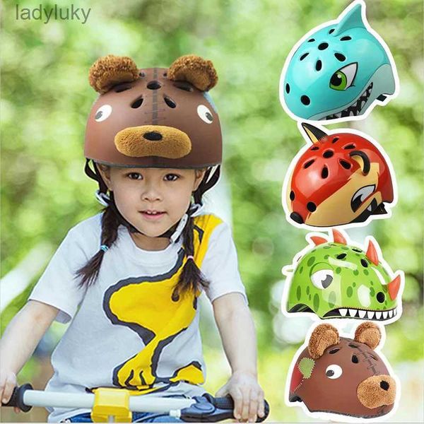 Casques de cyclisme Casques de vélo de sécurité pour enfants haute densité PC dessin animé patinage enfant cyclisme équitation casques pour enfants casque de sécurité de skiL240109