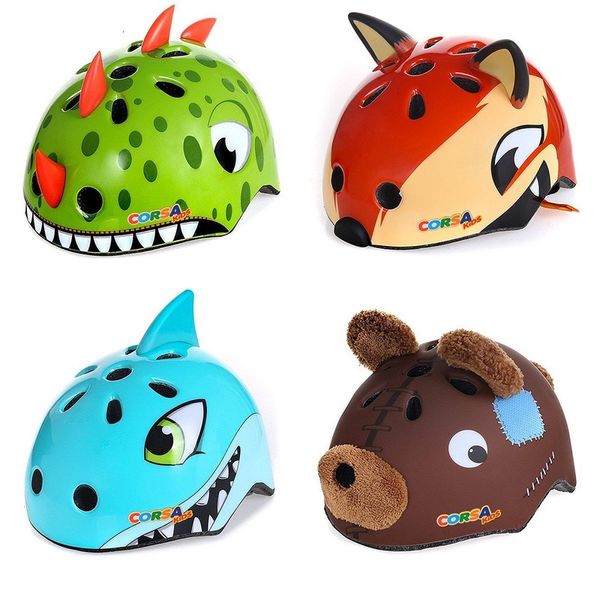 Casques de cyclisme Casques de vélo de sécurité pour enfants haute densité PC dessin animé patinage enfant cyclisme équitation enfants casques de vélo casque de sécurité de ski 230829