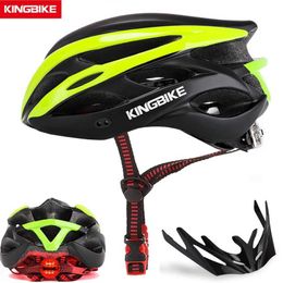 Cycling helmen kingbike fietshelm fietsen mtb fietsen kask helm ultralight in-mold road mountain bike fiets heren mtb helm groen p230419