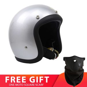 Fahrradhelme Korea Sty Retro Open Face Helm Roller Fahrrad Casco Moto Cafe Racer Helm Low Profi Leicht TT CO CASCOS Pilzkopf L221014