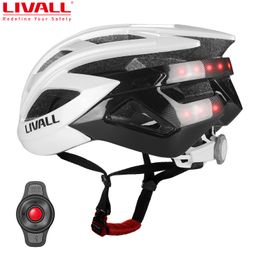 Cycling -helmen Livall BH60SE 2023 MANNEN VROUWEN SMART BIKE LICHTEN HELME BICYCLY Draai lamp door App 2 kleuren met afstandsbediening 230815