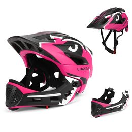 Cascos de ciclismo Lixada Niños Niños Ciclismo Casco de bicicleta Desmontable Casco integral Deportes MTB Casco para moto Patinaje sobre ruedas Ciclismo 231206