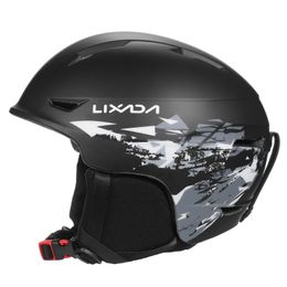 Fahrradhelme Lixada Snowboardhelm mit abnehmbarem Ohrenschützer Männer Frauen Sicherheit Skibrille Outdoor Schneesport 230715