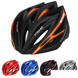 Cascos de ciclismo M1 Tralight 21 Vents MTB Mountain Road Bicicleta Casco de bicicleta Mujeres Hombres Medio lleno Tipo Visor en molde Alta calidad Drop Dhikc