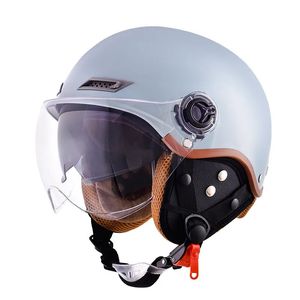 Fietshelmen Moto Helm En Veiligheid Scooter Motor Moduleerbaar Casco De Seguridad Half Open Gezicht Retro Downhill 231213