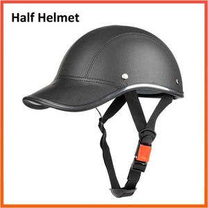 Cycling Helmets Motorfiets Bike Scooter Half Helmet Baseball Cap Stijl Veiligheid Hard hoed Open Face Lichtgewicht Ontworpen helm geschikt voor mannen Women P230419