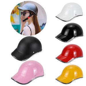 Fietshelmen Motorfiets Halve Helm Baseball Cap Stijl Vrouwen Volwassen Elektrische Fiets Mannen Klassieke Scooter Mountain Light 230717