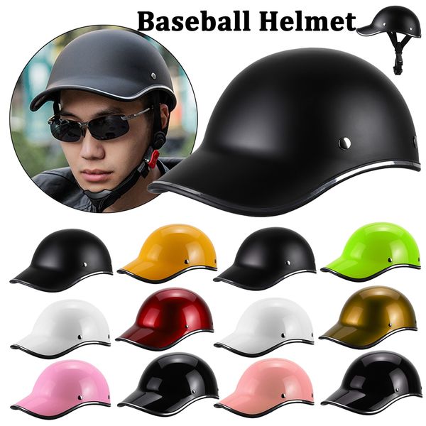 Casques de cyclisme Moto Demi Casque Casquette de Baseball Style Hommes Femmes Vélo Vélo Scooter VTT 230728