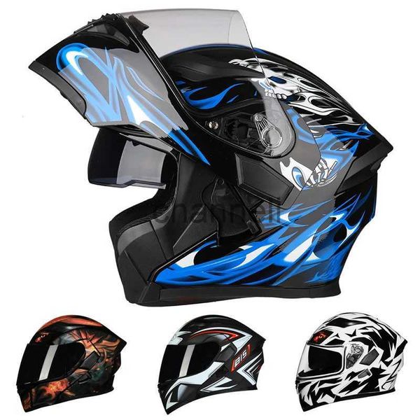 Cascos de ciclismo Casco de motocicleta con tapa de doble pared casco de carreras completo Casco de motocicleta Casco SizeM-3XL Capacidad Casque Casco de motocicleta x1018