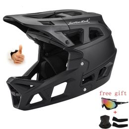 Fietshelmen MTB Integraalhelm Volwassen DH Downhill Bike Motocross OffRoad Veiligheid Mountain BMX Unisex Cover 230801