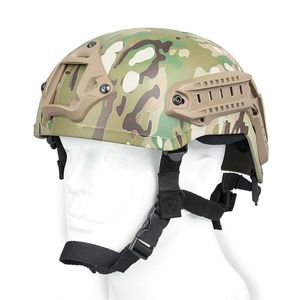 Fietsende helmen nieuwe aankomst airsoft tactische snelle helm met nvg mount en zijrail CL9-0019