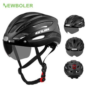 Fietsende helmen Newboler LED Bicycle Helmet Light Oplaadbare fietshelm MTB Road Bike Helmm Holmekoplamphouder Sport Safe Hat For Man Women J230422