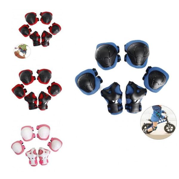 Cascos de ciclismo, equipo de protección de patinaje de nailon, reutilizable, resistente a caídas, portátil, soporte de muñeca, protector de codo, juego de rodilleras