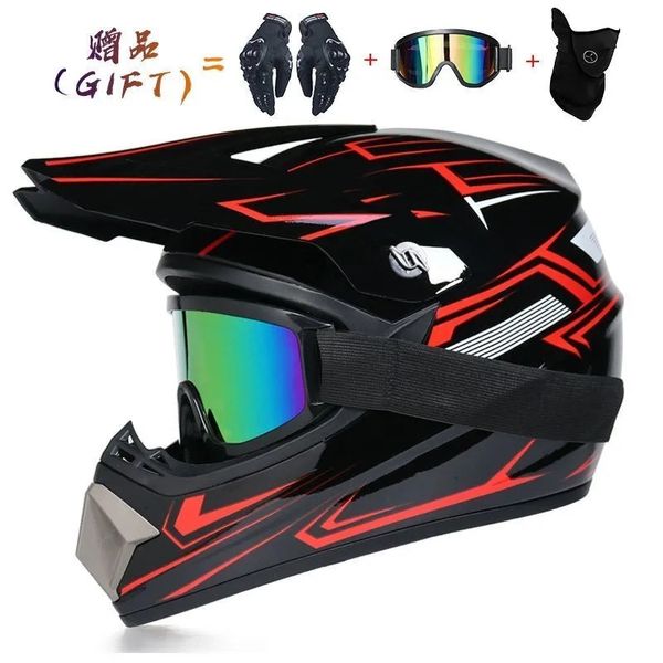 Cascos de ciclismo casco todoterreno Unisex bicicleta de montaña motocicleta ATV cuesta abajo montaña DOT 231113