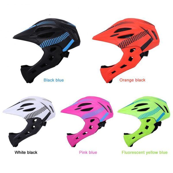 Casques de cyclistes Sports extérieurs Childrens Full Face Balance Balance Bike Scooter Riding with Light and Insect Net 230525