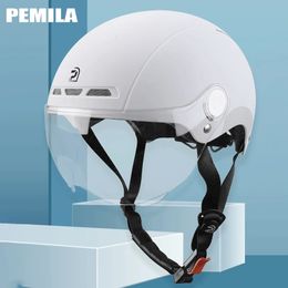 Casques de cyclisme PEMILA casque de cyclisme avec lunettes lentille casque de vélo vtt vélo de route réfléchissant e-bike moto hommes femmes casque de vélo 231207