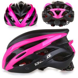 Fietsende helmen roze matte fiets fietsen helm in-dubbele fietshelm casco bicicleta hombre mtb sport protive helm ce casco ciclismo p230419