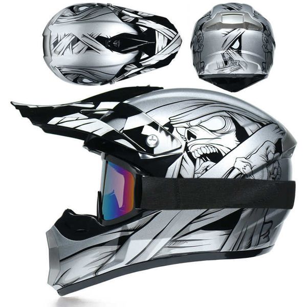 Casques de cyclisme Casque de Motocross léger pour enfants professionnels course tout-terrain ATV Capacete Moto Casco Bicyc descente DH Cross casque L221014