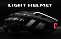 Casques de cyclisme promend le casque de vélo LED LED LECTÉE RECHARGÉE INTERGRALLEMENT COLLET COLLET Mountain Road Bike Helmet Sport SAF7168601