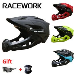 Cascos de ciclismo Racework Casco de bicicleta MTB Mountain Road Bike Adecuado para adultos Hombres y mujeres Gorra de seguridad transpirable Equipo de equitación 230830