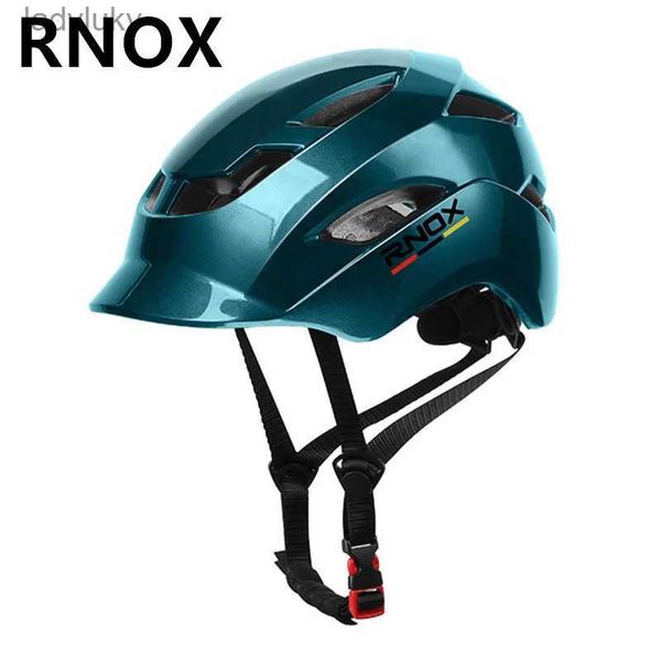 Cascos de ciclismo RNOX MTB Casco de bicicleta de carretera Hombres Mujeres Ciudad Casual Motocicleta Snowboard Casco de esquí Ultraligero Casco de ciclismo integralmente moldeadoL240109