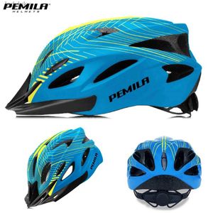 Casques de cyclisme Casque de VTT de route ultraléger à rayures avec pare-soleil casque de vélo ultraléger DH vtt Sports de plein air équitation casque de cyclisme L240109