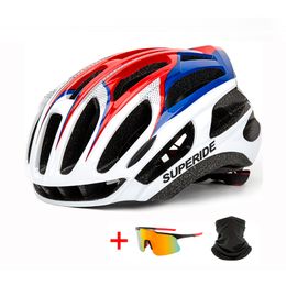 Cycling Helmets Superide Integral Montain Road Bike Helmet Sports Riding Men Mujeres Ultralight MTB Bicicleta 230814