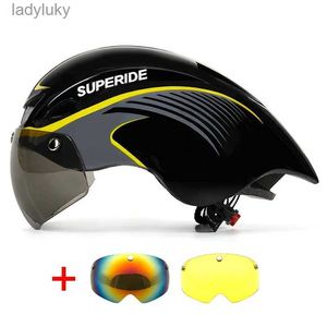 Casques de cyclisme SUPERIDE casque de cyclisme de course en plein air avec lunettes sport Aero XC DH vtt casque de vélo hommes femmes casque de vélo de route de montagne L240109