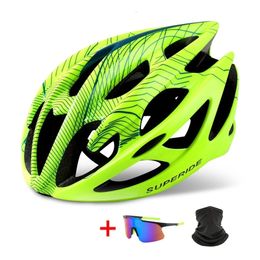 Cascos de ciclismo SUPERIDE Casco de montaña para bicicleta de carretera al aire libre con luz trasera Ultraligero DH MTB Bicicleta Deportes Montar 230801